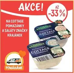 Globus Na cottage pomazánky a saláty značky Krajánek nabídka