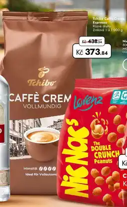 TRAVEL FREE Tchibo Caffé Crema, Espresso Různé druhy Zrnková nabídka
