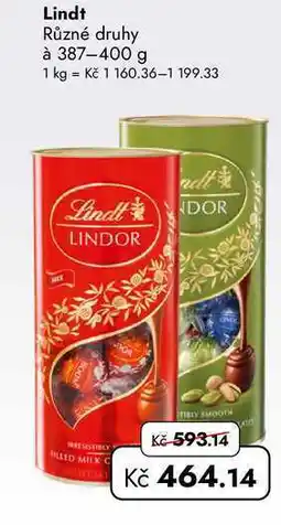TRAVEL FREE Lindt Různé druhy à nabídka
