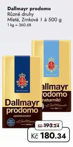 TRAVEL FREE Dallmayr prodomo nabídka