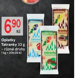 Žabka Oplatky Tatranky nabídka