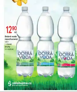 Žabka Dobrá voda neochucená nabídka