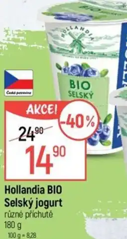 Globus Hollandia BIO Selský jogurt nabídka
