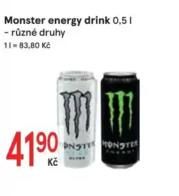 Žabka Monster energy drink nabídka
