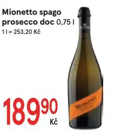Žabka Mionetto spago prosecco doc nabídka