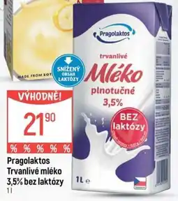 Globus Pragolaktos Trvanlivé mléko 3,5% bez laktózy nabídka