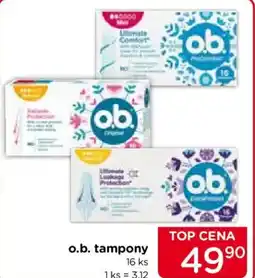 TOP drogerie O.b. tampony nabídka