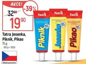 Globus Tatra Jesenka, Piknik, Pikao nabídka