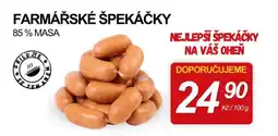 ZEMAN Farmářské špekáčky nabídka