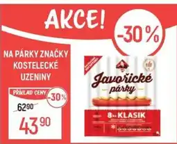 Globus Na párky značky kostelecké uzeniny nabídka