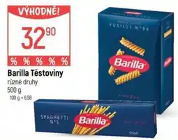 Globus Barilla Těstoviny nabídka