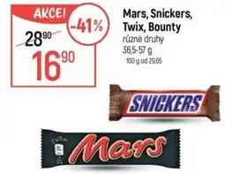 Globus Mars, Snickers, Twix, Bounty nabídka