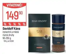 Globus Davidoff Káva instantní a mletá nabídka