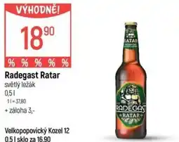 Globus Radegast Ratar světlý ležák nabídka