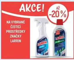 Globus Na vybrané čisticí prostředky značky larrin nabídka
