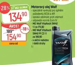 Globus Motorový olej Wolf nabídka