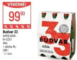 Globus Budvar 33 světlý ležák nabídka