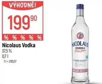 Globus Nicolaus Vodka nabídka