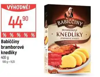 Globus Babiččiny bramborové knedlíky nabídka