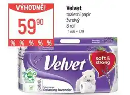 Globus Velvet toaletní papír nabídka