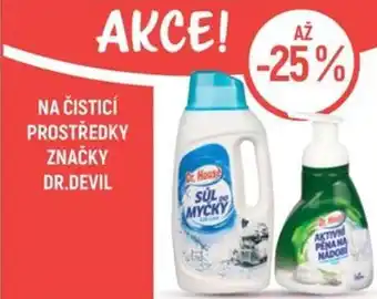 Globus Na čisticí prostředky značky DR.DEVIL nabídka