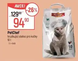 Globus PetChef hrudkující stelivo pro kočky nabídka