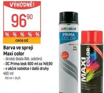 Globus Barva ve spreji Maxi color nabídka