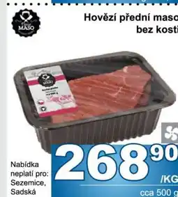 Jip Hovězí přední maso bez kosti nabídka