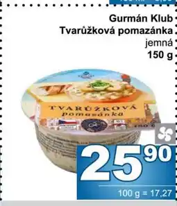 Jip Gurmán Klub Tvarůžková pomazánka nabídka