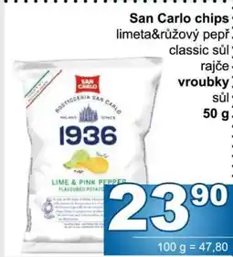 Jip San Carlo chips nabídka