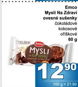 Jip Emco Mysli Na Zdraví ovesné sušenky nabídka