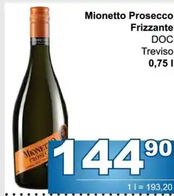 Jip Mionetto Prosecco Frizzante nabídka