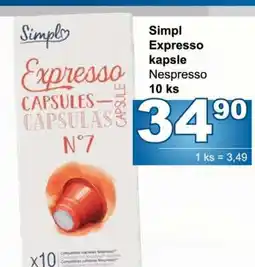 Jip Simpl Expresso kapsle nabídka