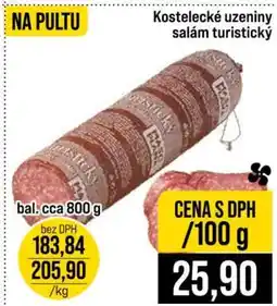 Jip Kostelecké uzeniny salám turistický nabídka