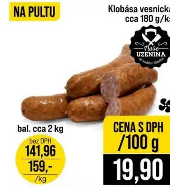 Jip Klobása vesnická nabídka
