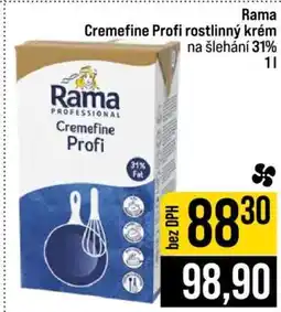 Jip Rama Cremefine Profi rostlinný krém na šlehání 31% 1l nabídka