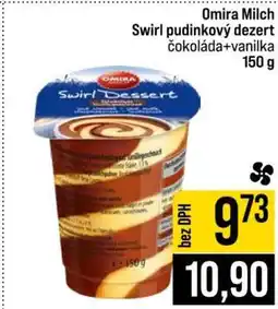 Jip Omira Milch Swirl pudinkový dezert nabídka