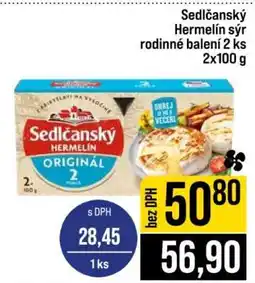 Jip Sedlčanský Hermelín sýr rodinné balení 2 ks nabídka