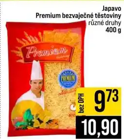 Jip Japavo Premium bezvaječné těstoviny nabídka
