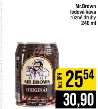 Jip Mr. Brown ledová káva nabídka