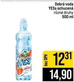 Jip Dobrá voda YESs ochucená nabídka
