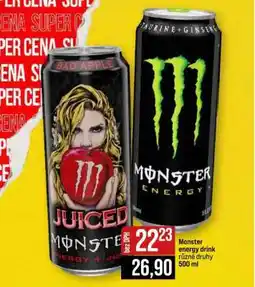 Jip Monster Energy drink nabídka