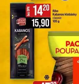 Jip Ribo Kabanos klobásky classic 105 g nabídka