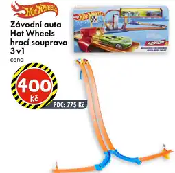 TEDi Závodní auta Hot Wheels hrací souprava 3 v 1 nabídka