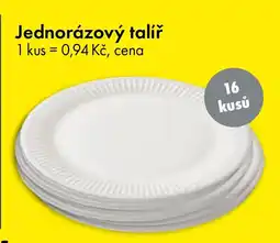 TEDi Jednorázový talíř nabídka