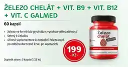mojelekarna.cz Železo chelát + vit. B9 + vit. B12 + vit. C galmed nabídka