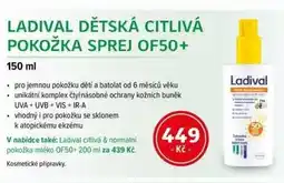 mojelekarna.cz Ladival dětská citlivá pokožka sprej OF50+ nabídka