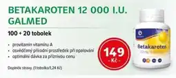 mojelekarna.cz Betakaroten 12 000 I.U. galmed nabídka