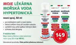 mojelekarna.cz Moje Lékárna mořská voda hypertonická nabídka