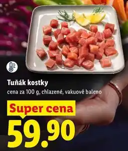 Lidl Tuňák kostky, cena za nabídka